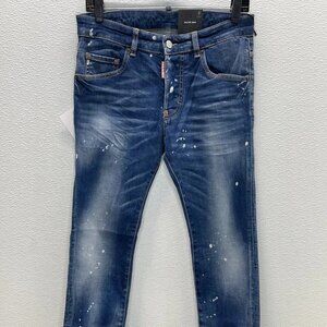 NEW DSQUARED2 Juniors Skater Paint Splatter Jeans